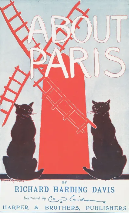 Framed Print : About Paris by Richard Harding Davis, Illustrated by Edward Penfield, Harper & Brothers... c1895. Creator: Edward Penfield. About Paris by Richard Harding Davis, Illustrated by Edward Penfield, Harper & Brothers... c1895 Framed Print : About Paris by Richard Harding Davis, Illustrated by Edward Penfield, Harper & Brothers... c1895. Creator: Edward Penfield. About Paris by Richard Harding Davis, Illustrated by Edward Penfield, Harper & Brothers... c1895