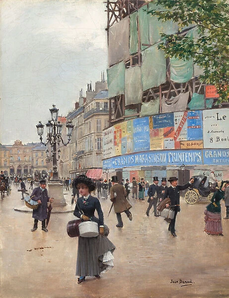 Paris, rue du Havre, c. 1882. Creator: Jean Beraud