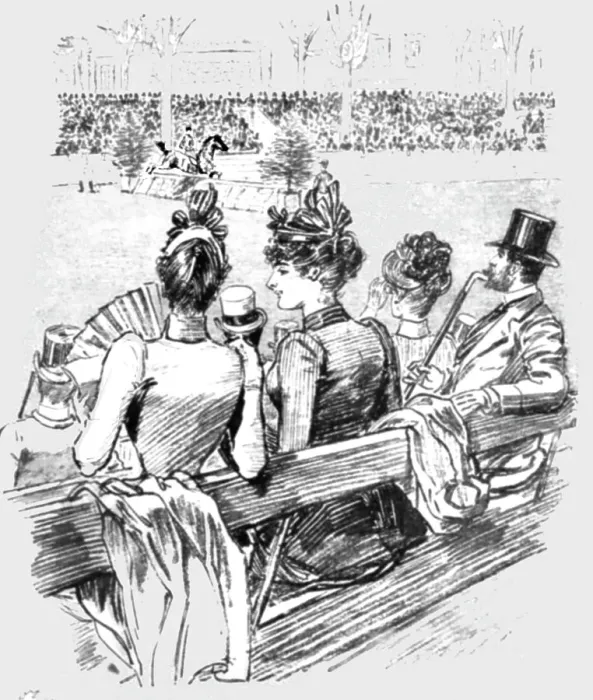 Framed Print : The Paris Season - drawn by Mars; Cup Day at the Concours Hippique, 1891. Creator: Mars Framed Print : The Paris Season - drawn by Mars; Cup Day at the Concours Hippique, 1891. Creator: Mars
