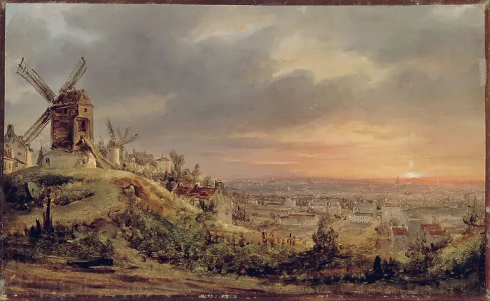 Framed Print : Paris, seen from the Butte Montmartre, c1830. Creator: Unknown Framed Print : Paris, seen from the Butte Montmartre, c1830. Creator: Unknown