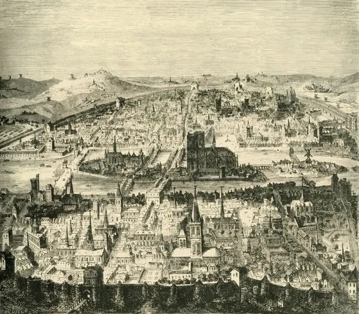 Framed Print : Paris in the Seventeenth Century, (1890). Creator: Unknown Framed Print : Paris in the Seventeenth Century, (1890). Creator: Unknown