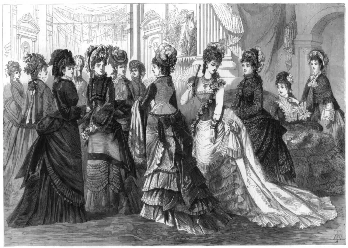 Framed Print : Paris Spring Fashion, 1875 Framed Print : Paris Spring Fashion, 1875