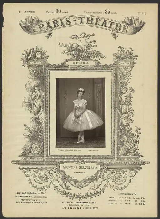 Framed Print : Paris Theatre: Leontine Beaugrand, 1875. Creator: Alphonse J. Liebert Framed Print : Paris Theatre: Leontine Beaugrand, 1875. Creator: Alphonse J. Liebert