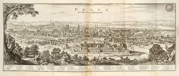 Framed Print : Paris. From Topographia Galliae, 1655-1660. Creator: Merian, Caspar (1627-1686) Framed Print : Paris. From Topographia Galliae, 1655-1660. Creator: Merian, Caspar (1627-1686)