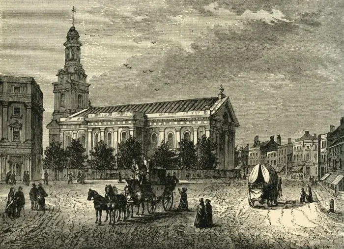 Framed Print : The Parish Church, Greenwich, (c1878). Creator: Unknown Framed Print : The Parish Church, Greenwich, (c1878). Creator: Unknown