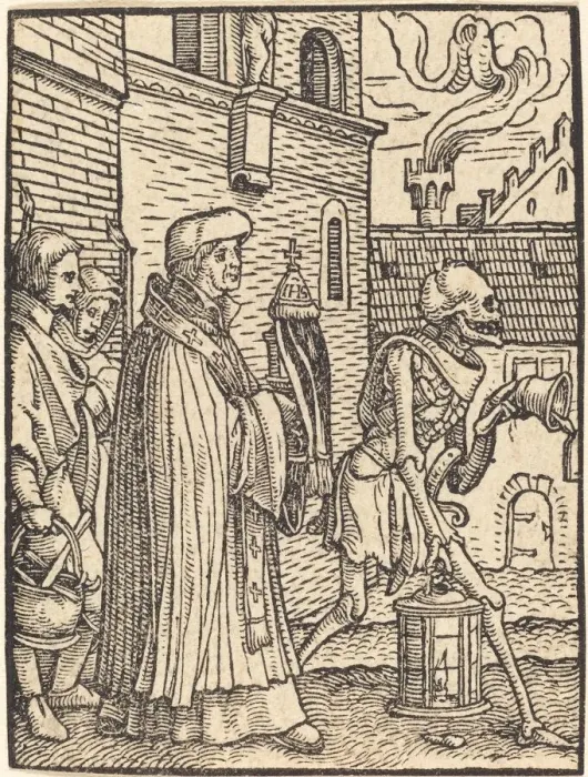 Framed Print : The Parish Priest. Creator: Hans Holbein the Younger Framed Print : The Parish Priest. Creator: Hans Holbein the Younger