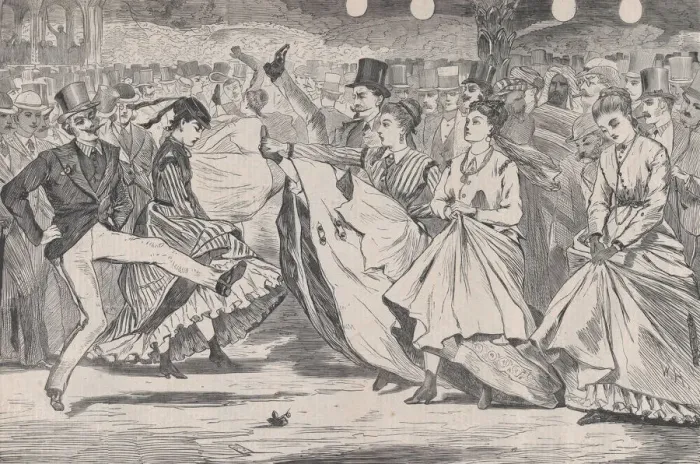 Framed Print : A Parisian Ball - Dancing at the Mabille, Paris (Harpers Weekly, Vol Framed Print : A Parisian Ball - Dancing at the Mabille, Paris (Harpers Weekly, Vol