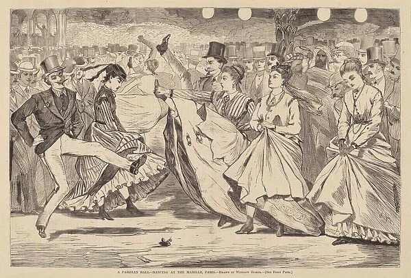 A Parisian Ball - Dancing at the Mabille, Paris, published 1867. Creator: Winslow Homer
