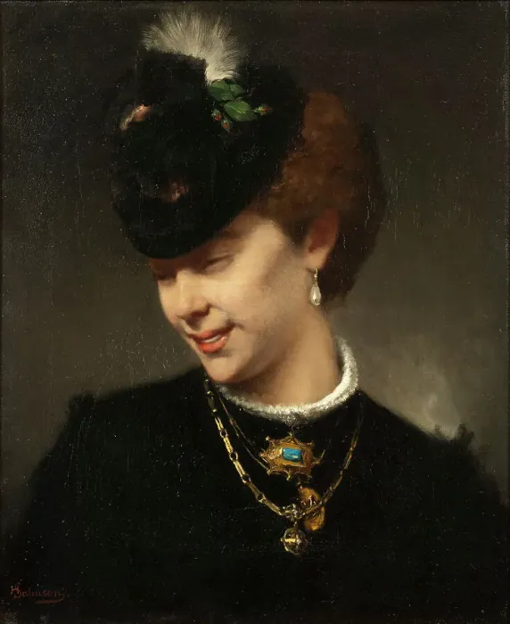 Framed Print : A Parisian Lady. Creator: Hugo Salmson Framed Print : A Parisian Lady. Creator: Hugo Salmson