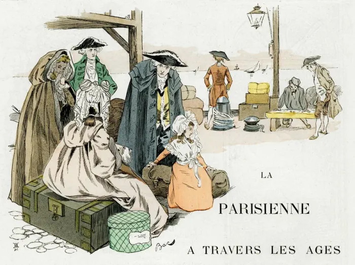 Framed Print : The Parisian Woman Through the Ages, 18th century, c1880-1950. Artist: Ferdinand Sigismund Bac Framed Print : The Parisian Woman Through the Ages, 18th century, c1880-1950. Artist: Ferdinand Sigismund Bac