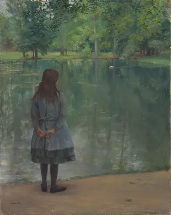 Framed Print : In the park, 1889. Creator: Pierre Georges Jeanniot Framed Print : In the park, 1889. Creator: Pierre Georges Jeanniot