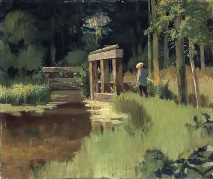 Framed Print : In a Park, 19th century. Artist: Edouard Manet Framed Print : In a Park, 19th century. Artist: Edouard Manet