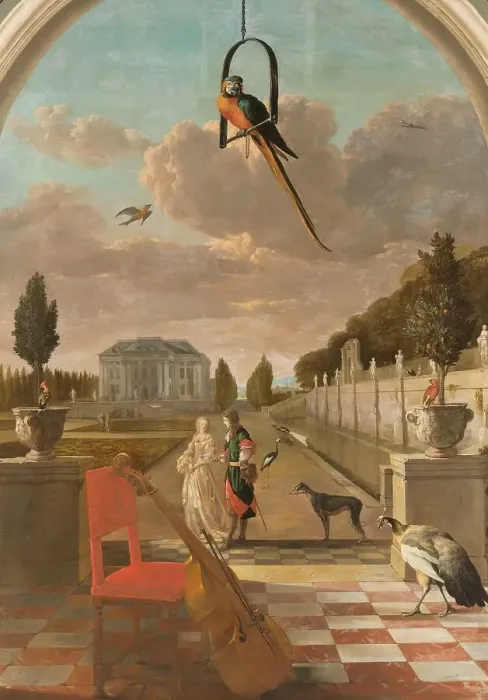 Framed Print : Park with Country House, 1670-1719. Creator: Jan Weenix Framed Print : Park with Country House, 1670-1719. Creator: Jan Weenix