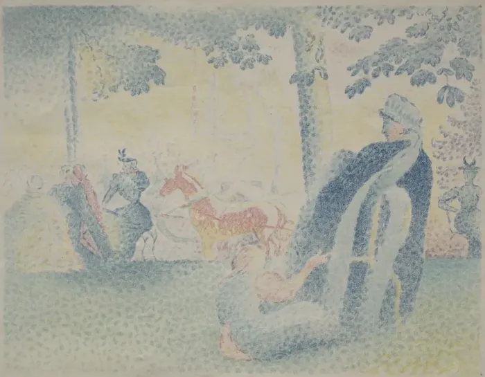 Framed Print : In the Park. Creator: Henri-Edmond Cross (French, 1856-1910) Framed Print : In the Park. Creator: Henri-Edmond Cross (French, 1856-1910)