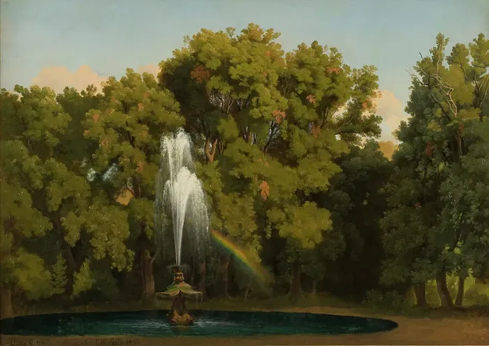 Framed Print : In the Park, Frascati. Study, 1848. Creator: Gustav Wilhelm Palm Framed Print : In the Park, Frascati. Study, 1848. Creator: Gustav Wilhelm Palm