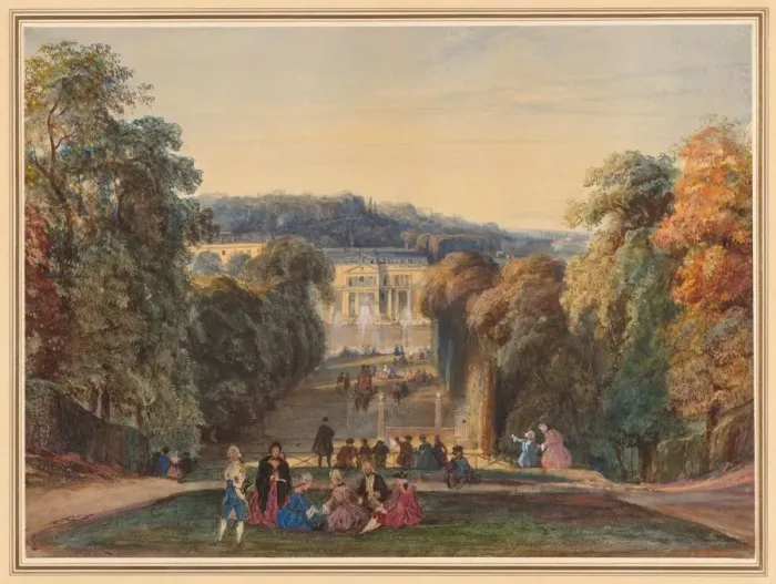 Framed Print : In the Park of Saint Cloud, 1800s. Creator: Constant Troyon (French, 1810-1865) Framed Print : In the Park of Saint Cloud, 1800s. Creator: Constant Troyon (French, 1810-1865)