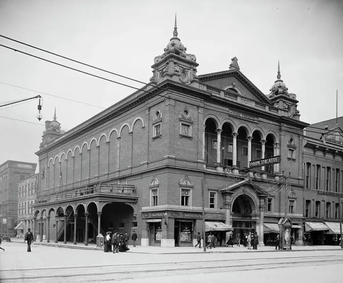 Framed Print : Park Theatre, Indianapolis, Ind. between 1900 and 1905. Creator: Unknown Framed Print : Park Theatre, Indianapolis, Ind. between 1900 and 1905. Creator: Unknown