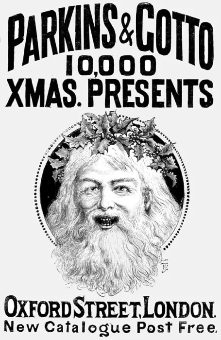 Framed Print : Parkins and Gotto, 10, 000 Xmas Presents, 1891. Creator: Unknown Framed Print : Parkins and Gotto, 10, 000 Xmas Presents, 1891. Creator: Unknown