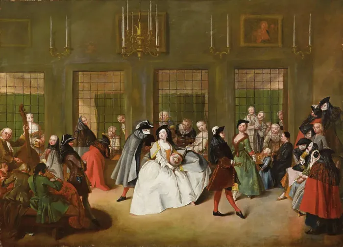 Framed Print : The Parlatory. Creator: Gobbis, Giuseppe de (ca 1730-1787) Framed Print : The Parlatory. Creator: Gobbis, Giuseppe de (ca 1730-1787)