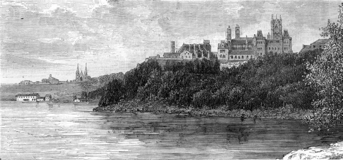 Framed Print : Parliament Building, Ottawa, Canada, 19th century. Artist: Taylor Framed Print : Parliament Building, Ottawa, Canada, 19th century. Artist: Taylor