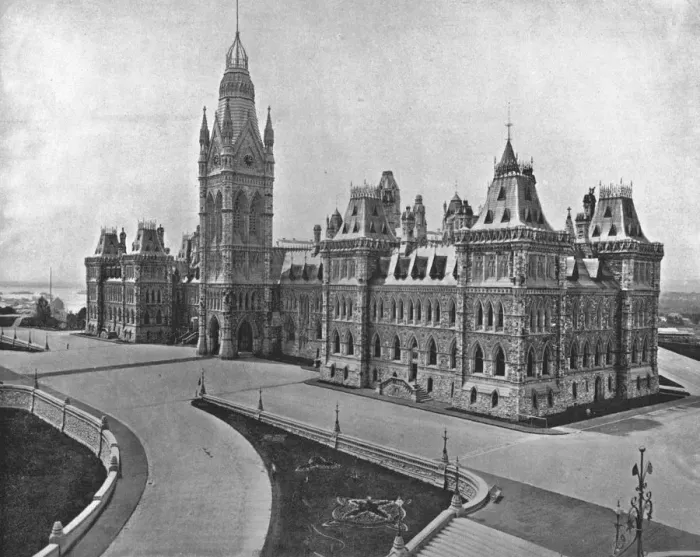 Framed Print : Parliament Buildings, Ottawa, Canada, c1900. Creator: Unknown Framed Print : Parliament Buildings, Ottawa, Canada, c1900. Creator: Unknown