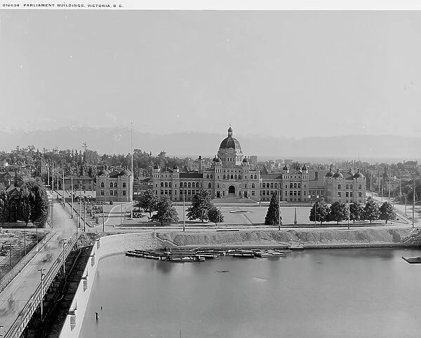 Parliament Buildings, Victoria, B.C. between 1900 and 1906. Creator: Unknown