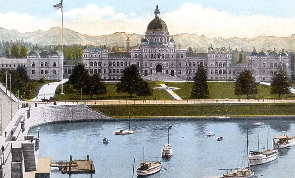 Parliament Buildings, Victoria, British Columbia, Canada, c1900s
