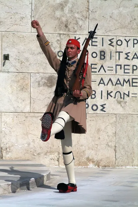 Framed Print : Parliament and Changing of the Guard, Athens, Greece, 2003. Creator: Ethel Davies Framed Print : Parliament and Changing of the Guard, Athens, Greece, 2003. Creator: Ethel Davies