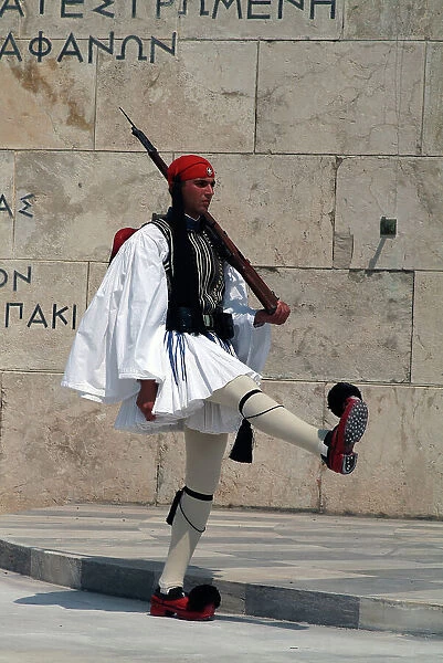 Parliament and Changing of the Guard, Athens, Greece, 2003. Creator: Ethel Davies