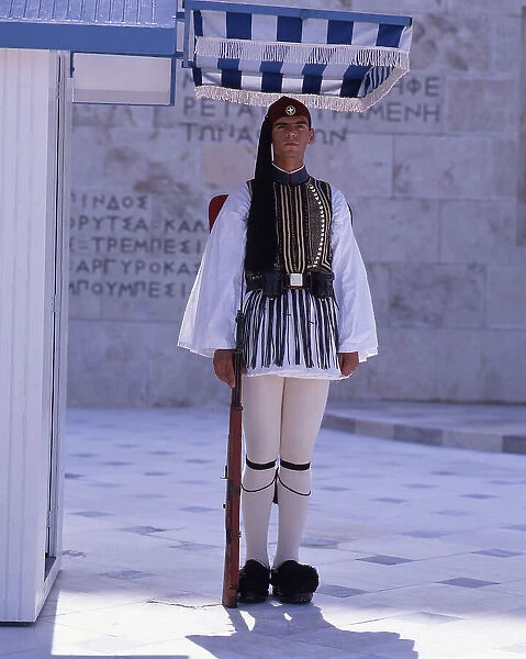 Parliament and Changing of the Guard, Athens, Greece, 2018. Creator: Ethel Davies