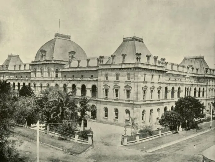 Framed Print : Parliament House, Brisbane, 1901. Creator: Unknown Framed Print : Parliament House, Brisbane, 1901. Creator: Unknown