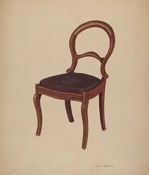 Parlor Chair, c. 1940. Creator: LeRoy Griffith