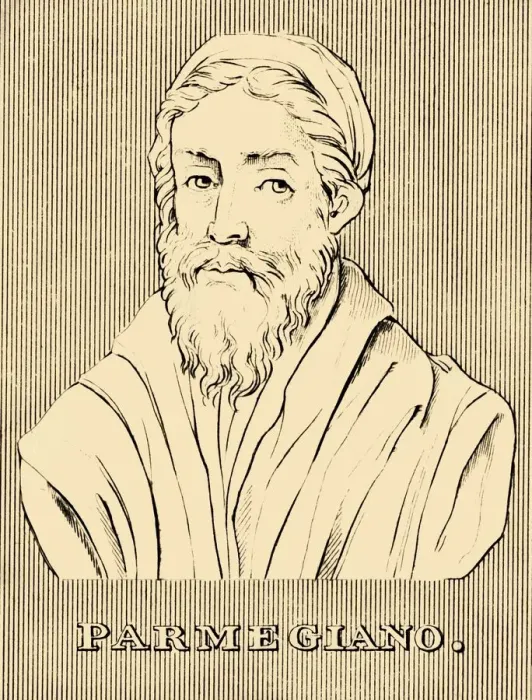 Framed Print : Parmegiano, (1503-1540), 1830. Creator: Unknown Framed Print : Parmegiano, (1503-1540), 1830. Creator: Unknown