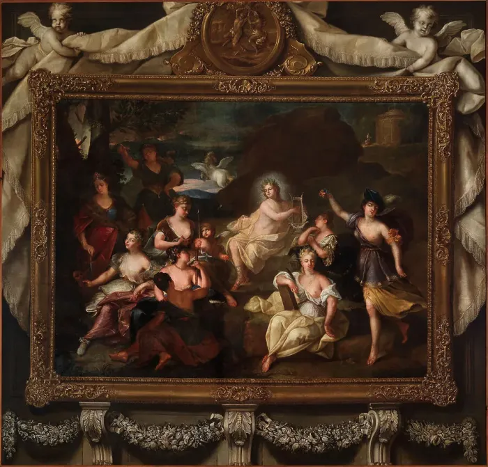 Framed Print : Parnassus, 1708. Creator: Raoux; Jean (1677-1734) Framed Print : Parnassus, 1708. Creator: Raoux; Jean (1677-1734)