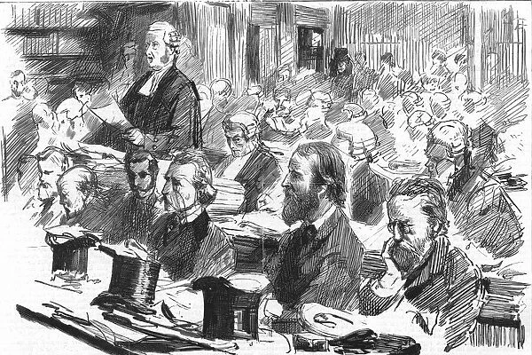 The Parnell Commission at the Royal Courts of Justice; The opening speech by the Attorney-General( Creator: Unknown)