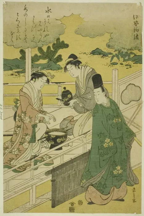 Framed Print : A Parody of the Tales of Ise, c. 1789 / 95. Creator: Hosoda Eishi Framed Print : A Parody of the Tales of Ise, c. 1789 / 95. Creator: Hosoda Eishi
