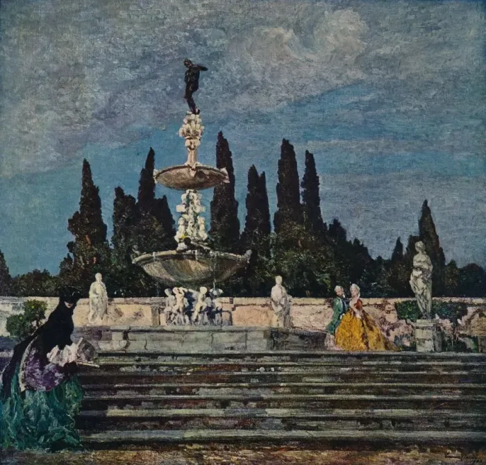 Framed Print : Parole Antiche, 1910. Artist: Emma Ciardi Framed Print : Parole Antiche, 1910. Artist: Emma Ciardi