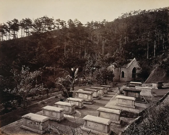 Framed Print : The Parsee Cemetery, Happy Valley, Hong Kong, c1873. Creator: William Pryor Floyd Framed Print : The Parsee Cemetery, Happy Valley, Hong Kong, c1873. Creator: William Pryor Floyd