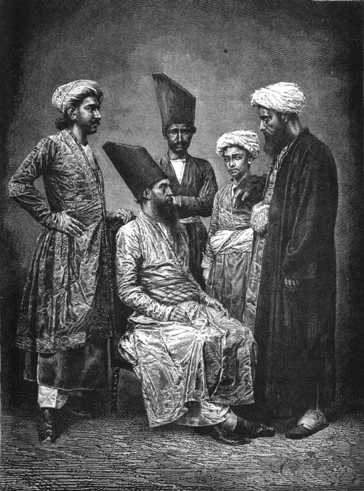 Framed Print : Parsees of Bombay; Notes on Bombay and the Malabar Coast, 1875. Creator: C. B. Low Framed Print : Parsees of Bombay; Notes on Bombay and the Malabar Coast, 1875. Creator: C. B. Low