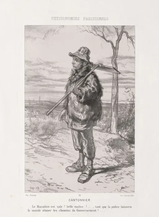 Framed Print : Parsian Physiognomy: Street Sweeper. Creator: Paul Gavarni (French, 1804-1866) Framed Print : Parsian Physiognomy: Street Sweeper. Creator: Paul Gavarni (French, 1804-1866)