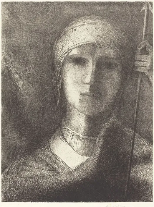 Framed Print : Parsifal, 1892. Creator: Odilon Redon Framed Print : Parsifal, 1892. Creator: Odilon Redon