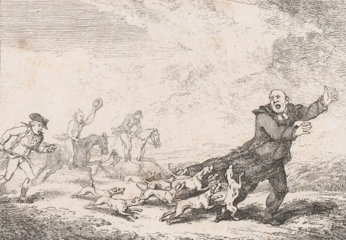 Framed Print : Parson Adams Engaged In A Perilous Hunting Adventure, from
