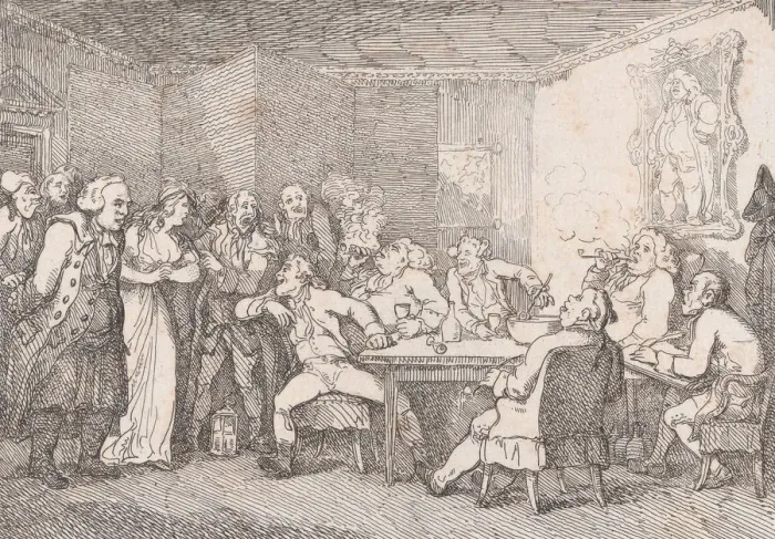 Framed Print : Parson Adams & Fanny examined as culprits before the country Justice Framed Print : Parson Adams & Fanny examined as culprits before the country Justice