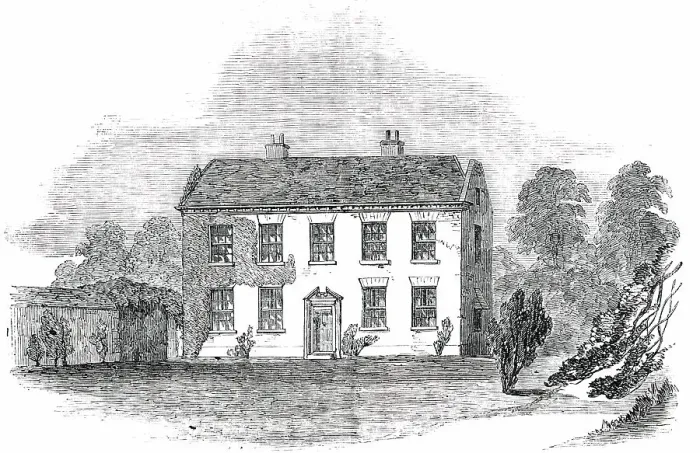 Framed Print : The Parsonage, at Frimley, 1850. Creator: Unknown Framed Print : The Parsonage, at Frimley, 1850. Creator: Unknown