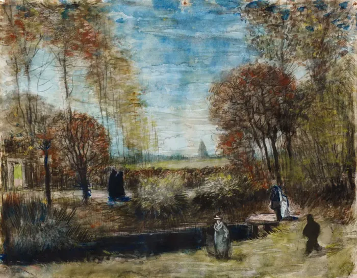 Framed Print : The Parsonage Garden at Nuenen, 1885 Framed Print : The Parsonage Garden at Nuenen, 1885