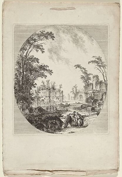 Parte dell'antica via Appia (Section of the Old Appian Way), 1756. Creator: Adolphe Appian