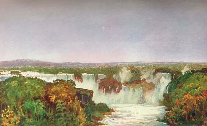 Framed Print : Partial View of the Falls of Iguassu, 1914 Framed Print : Partial View of the Falls of Iguassu, 1914