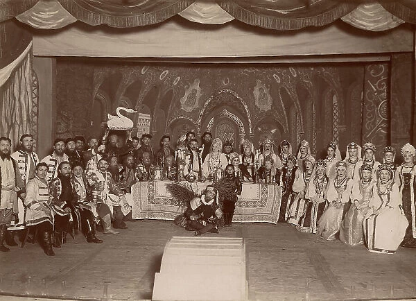 Participants of the production 'Russian Wedding', Krasnoyarsk amateurs of dramatic art, 1895. Creator: Unknown. Participants of the production 'Russian Wedding', Krasnoyarsk amateurs of dramatic art, 1895. Creator: Unknown