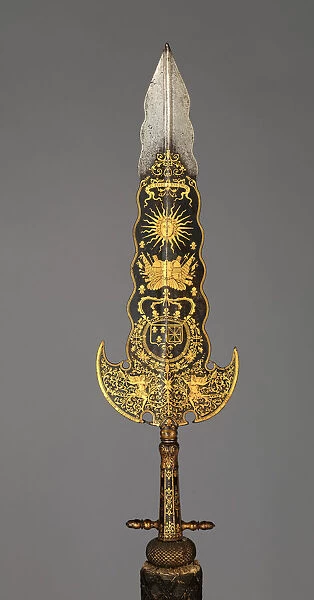 Partisan Carried by the Bodyguard of Louis XIV, French, Paris, ca. 1678-1709