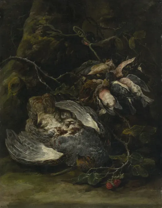 Framed Print : A Partridge and Small Game Birds, 1650s. Creator: Jan Fyt Framed Print : A Partridge and Small Game Birds, 1650s. Creator: Jan Fyt